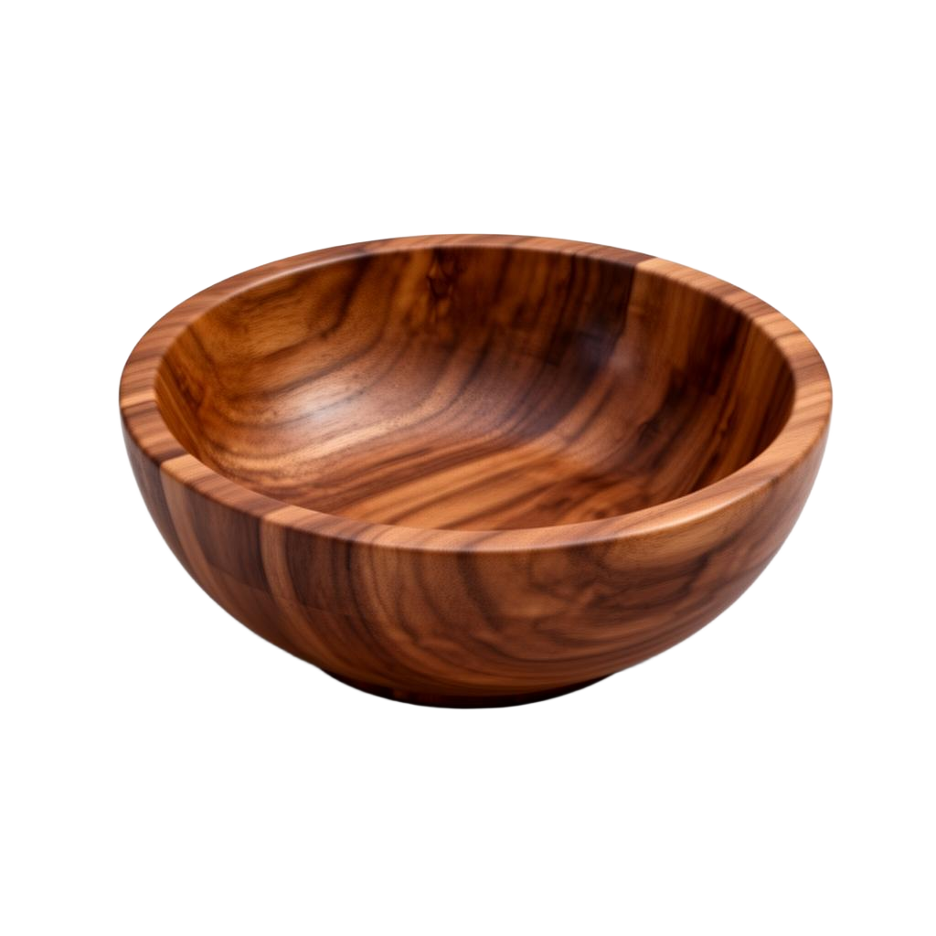 Handcrafted wooden bowl
