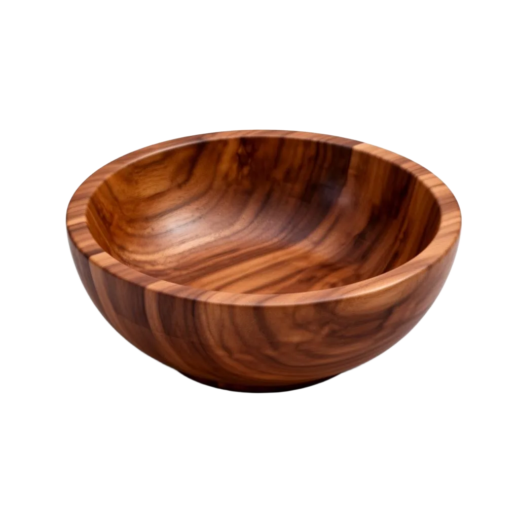 Handcrafted wooden bowl